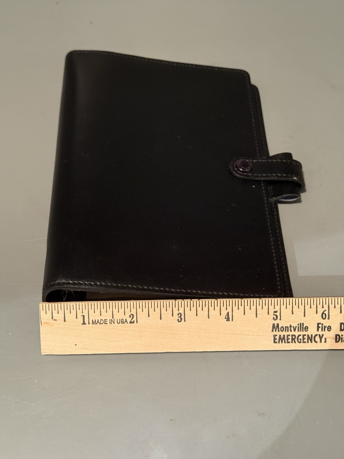 Genuine Filofax 1999 BLK Italian Leather Personal Buckingham Personal Organizer