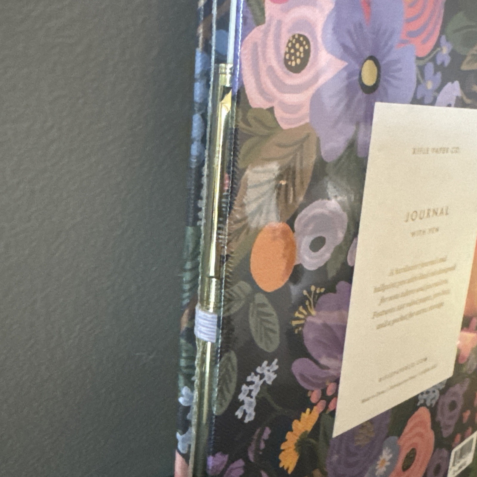 RIFLE PAPER CO. Journal with Pen | Hardcover Notebook with Foil Accents Sealed