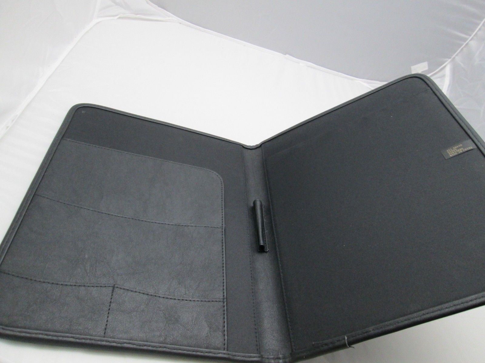 Black Portfolio Folder Organizer Planner Notepad 8.5″x11″ Legal Pad Folio