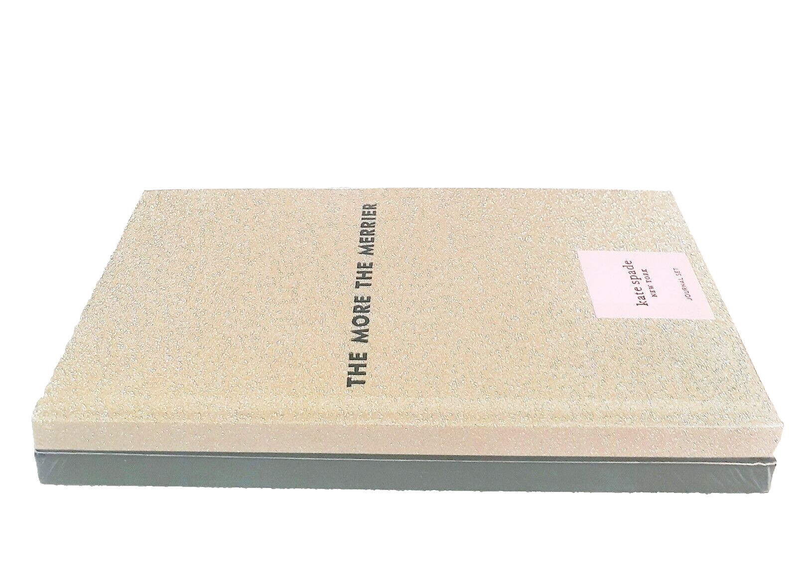 Kate Spade Tis The Season Journal Gift Set of Two Hunter Green Gold Glitter NWT