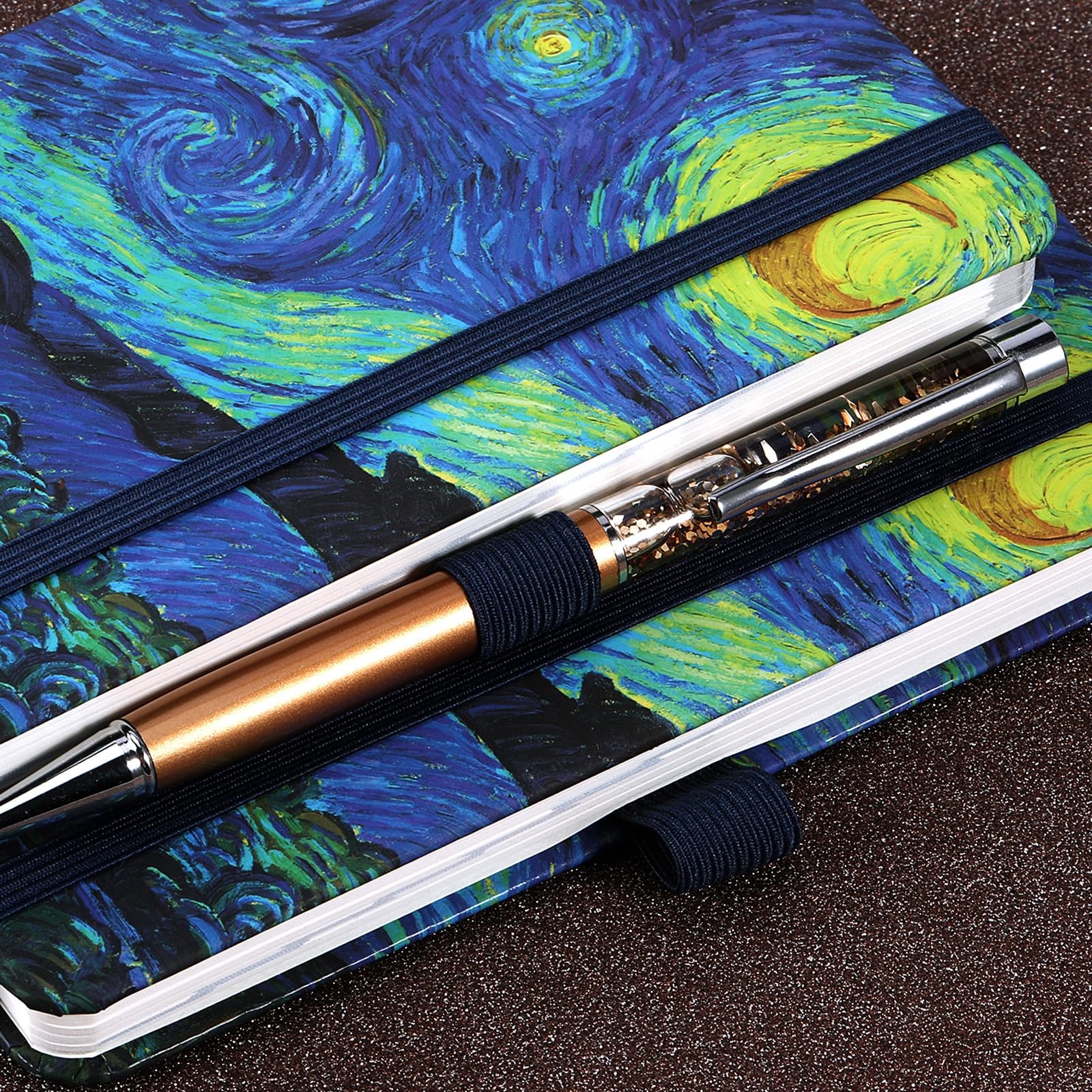 Pocket Planner 2026 2027 Weekly Monthly Calendar 3.8 x 6.3 Hardcover Pen Holder