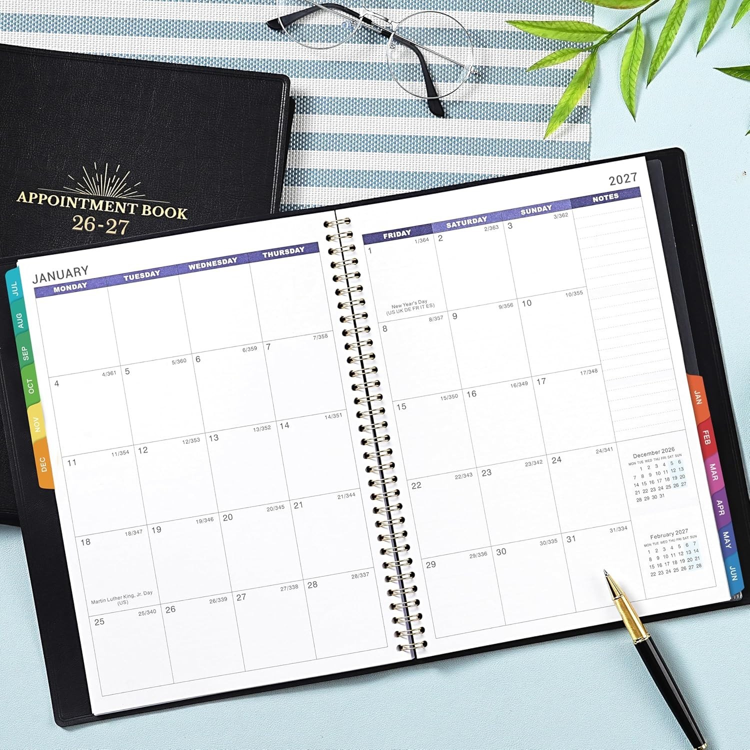 Appointment Book & Planner 2026-2027 – Daily Hourly Planner 2026-2027, 8.5″ x…