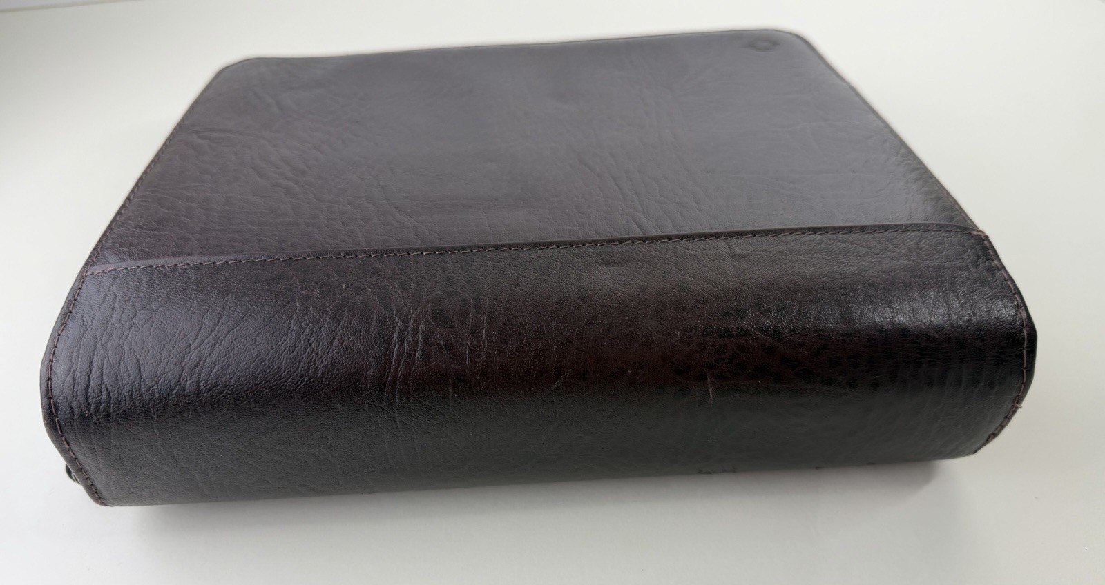 Franklin Covey Planner Top Grain Genuine Cowhide Leather 7-Ring Binder Organizer