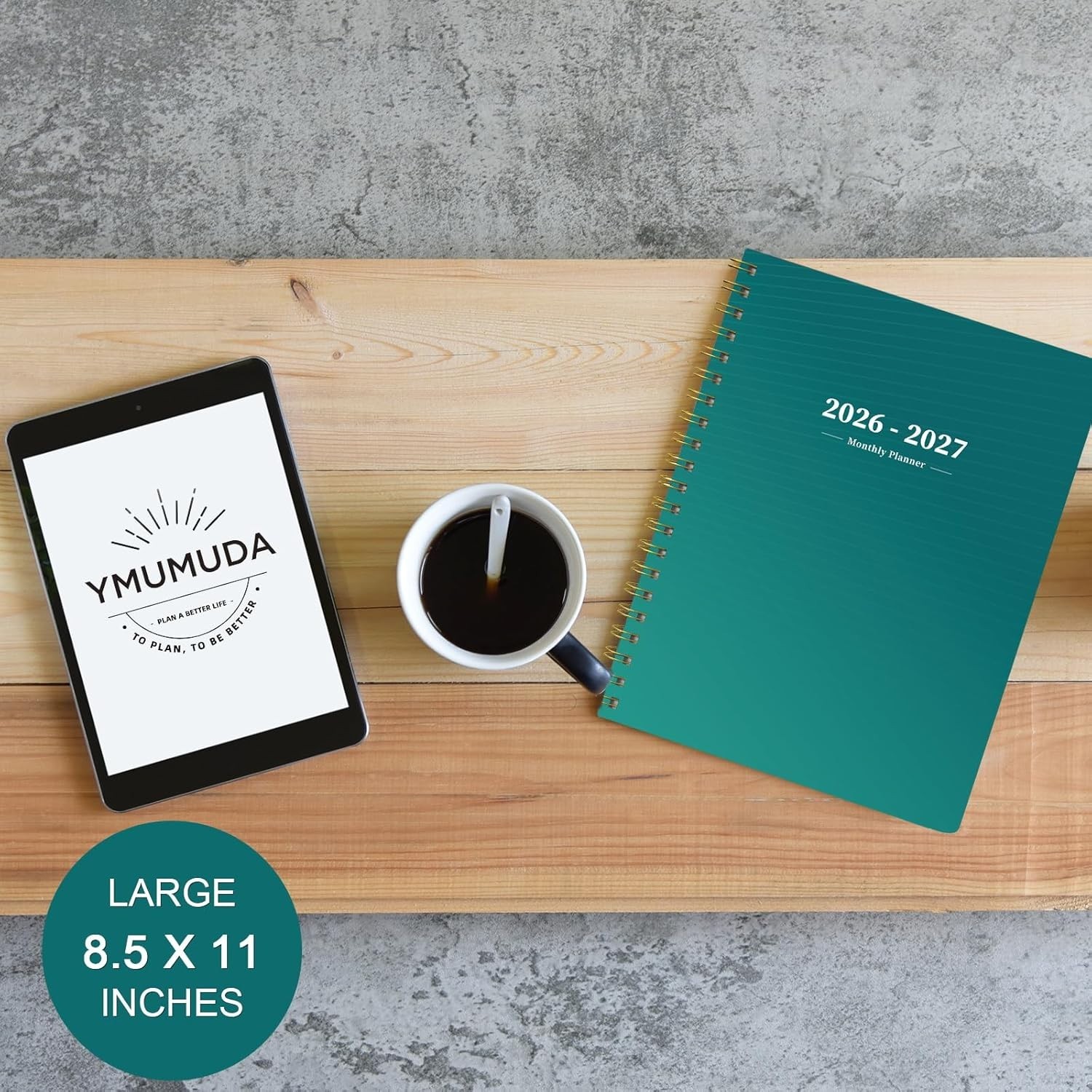 Comprehensive 2026-2027 Planner – 8.5″x11″, Waterproof Cover, Ideal for Students