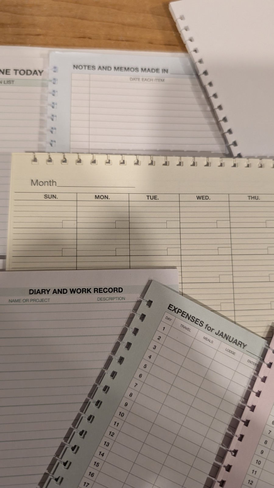 Day-Timer Pocket Size 61/2″ x 3″ Additional Add On Pages To Customize