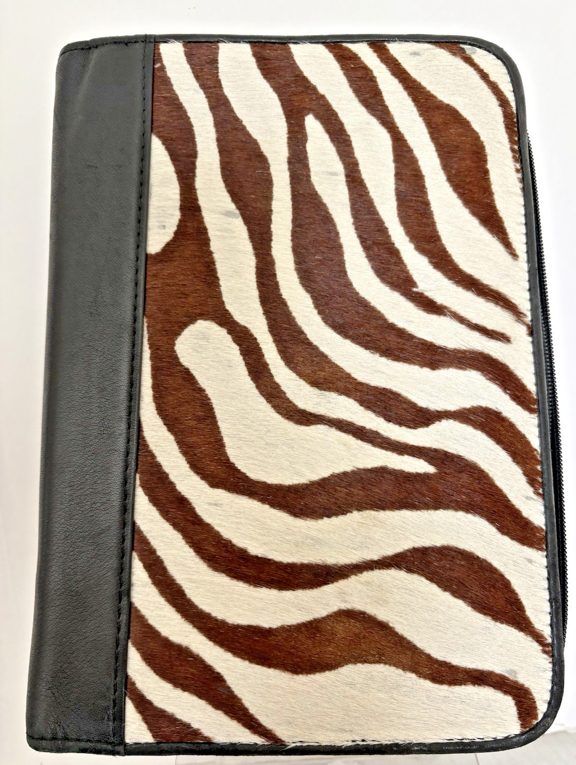 Wilsons Leather Daytimer Binder Organizer Planner Natural Naped cow Print