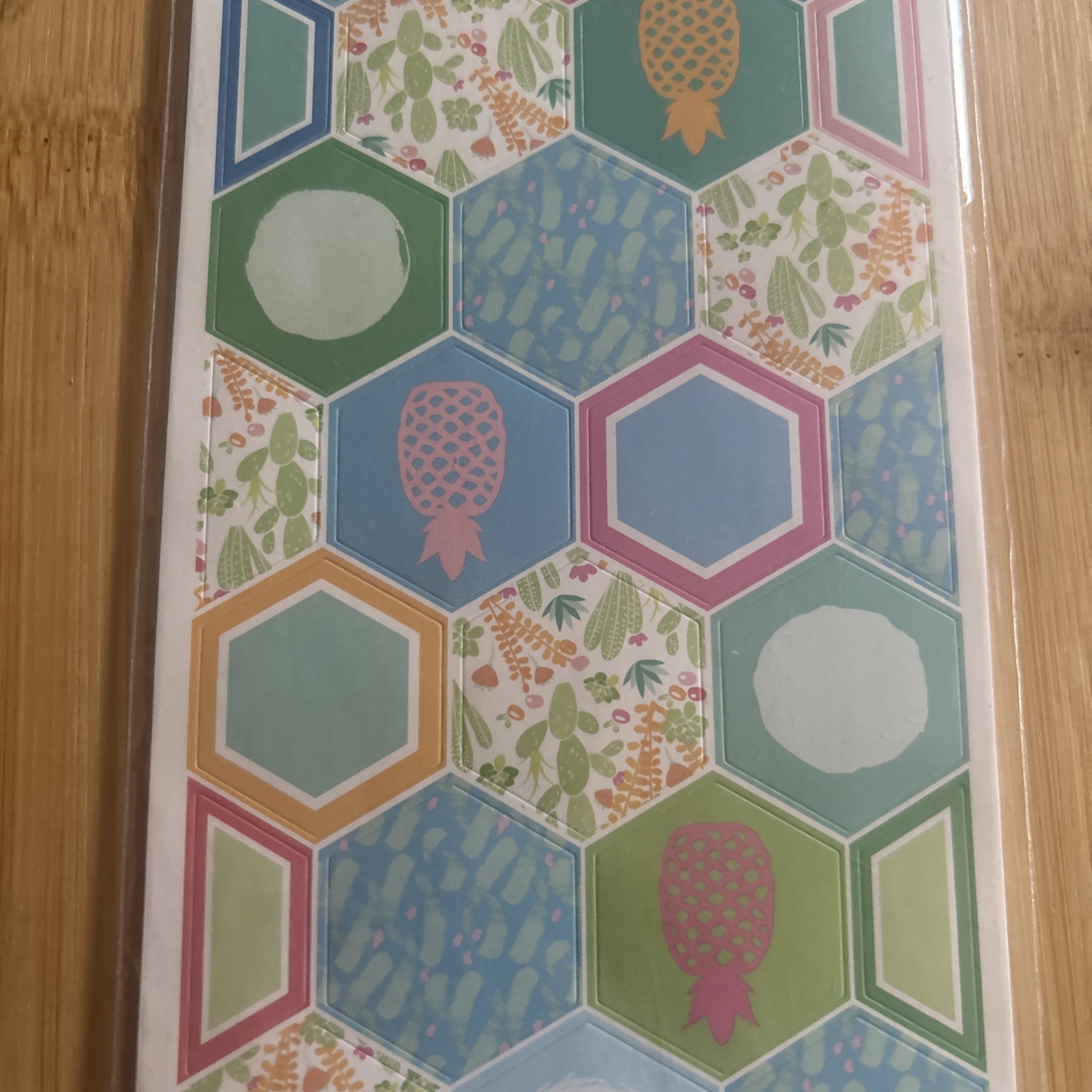 Recollections 160 PC Planner Accessories Sticker Multi Color Hexagon Pineapples