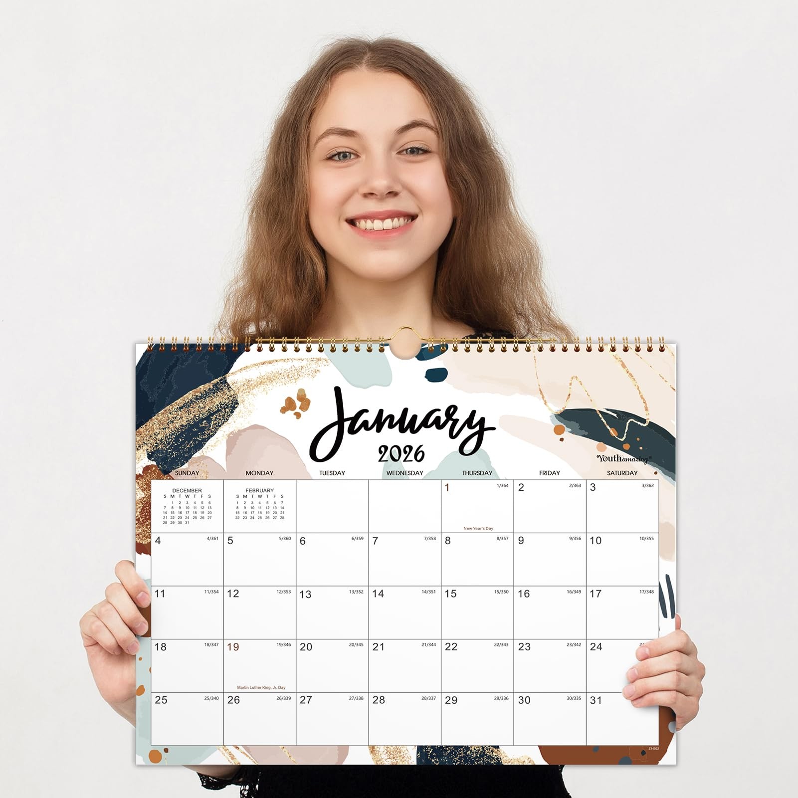 2026 Wall Calendar – 12 Months Hanging 2026 from Jan. 14.8″ x 11.6″