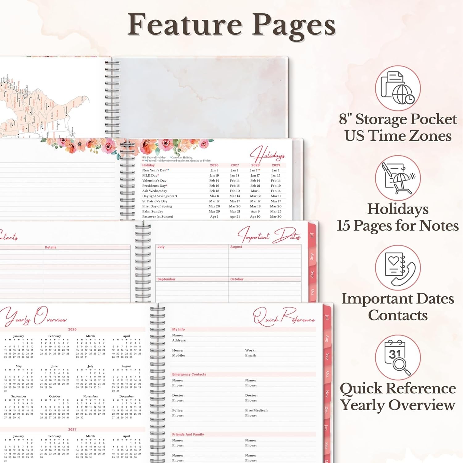 Planner 2026-2027 8.5×11, Academic Monthly and Weekly Calendar Planner, Jul …