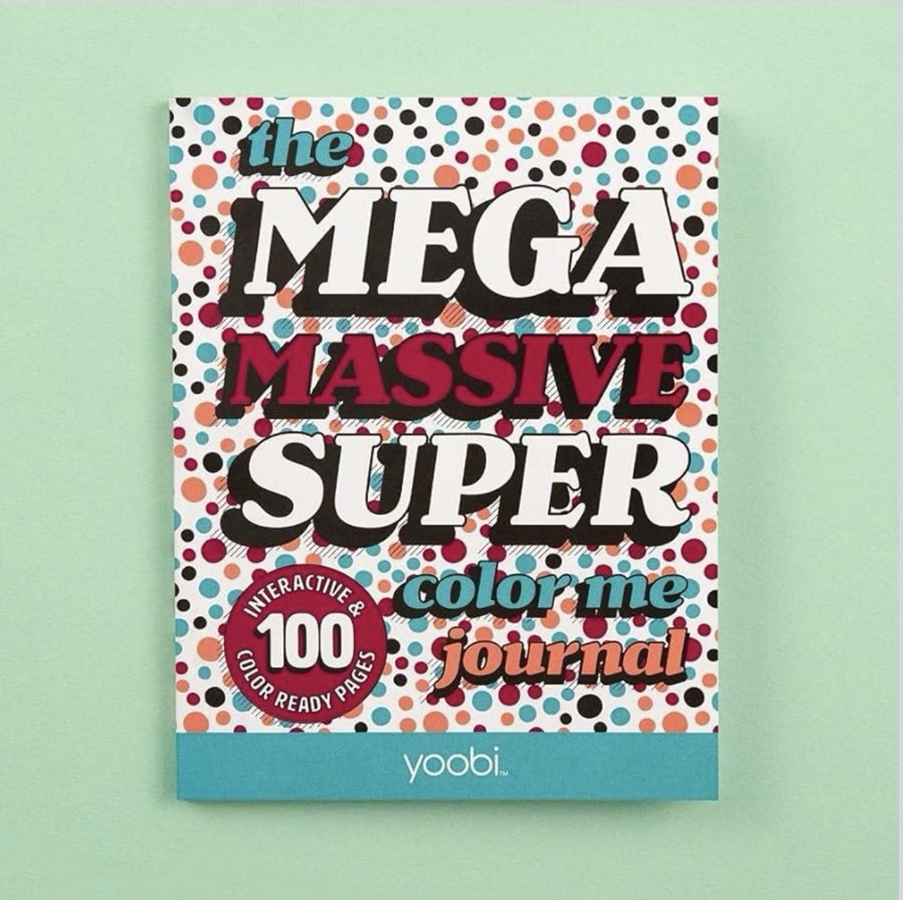 YOOBI Mega Massive Color Me Journal 5×8 Inches 100 Pages NEW SEALED