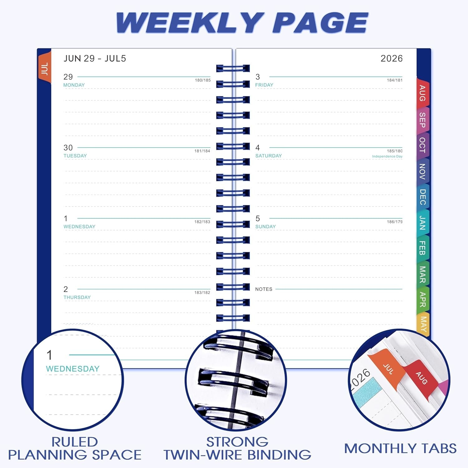 2026-2027 Pocket Calendar/Planner – 2026-2027 Weekly & Monthly Pocket Planner…