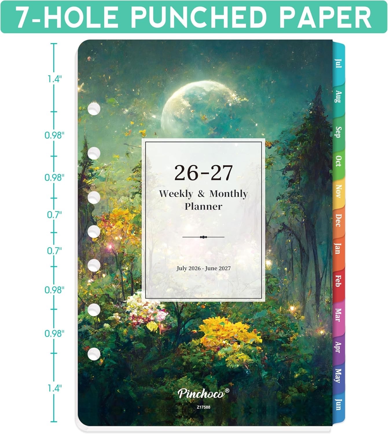 Stylish 2026-2027 A5 Planner Refills – Monthly & Weekly Pages, 5.5” x 8.25”