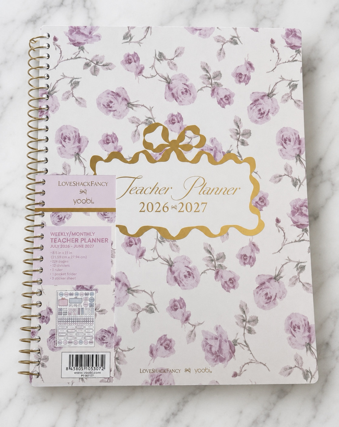 New LoveShackFancy x Target Yoobi Floral Teacher Planner Organizer