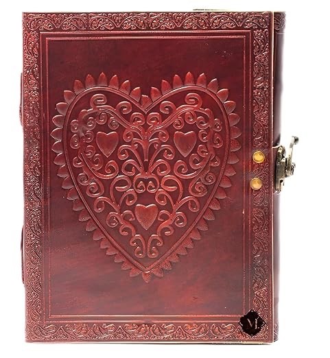 100% Genuine Leather Journal 8”x6” Handmade Rustic Sketchbook Notebook –200 Page