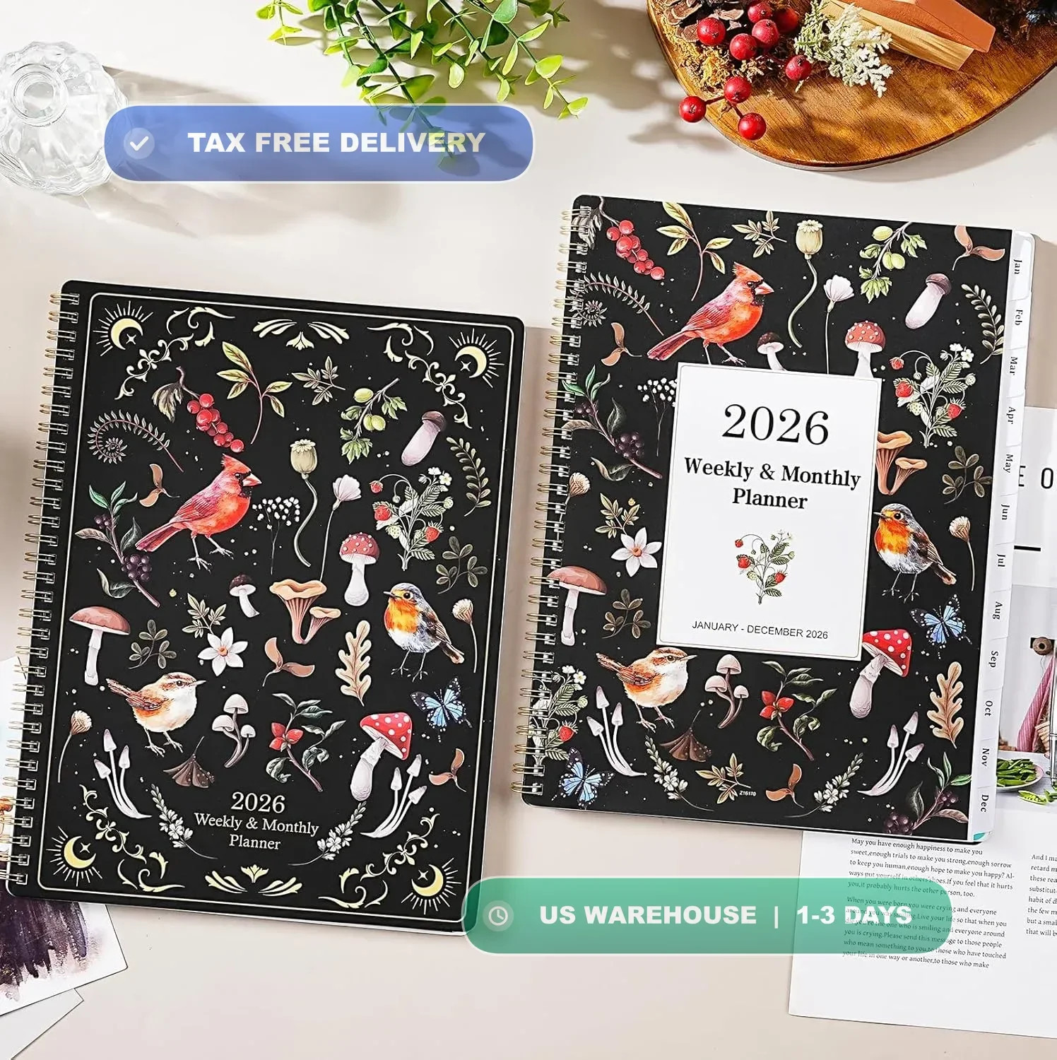 2026 Planner – Planner 2026, 9″ x 11″, Jan 2026 – Dec 2026, 2026 Weekly Monthly
