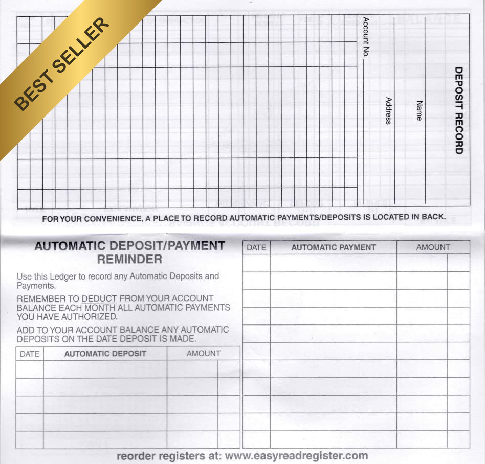 12 Pack Checkbook Registers 2025 2026 2027 Calendar Made in USA Balance Ledger