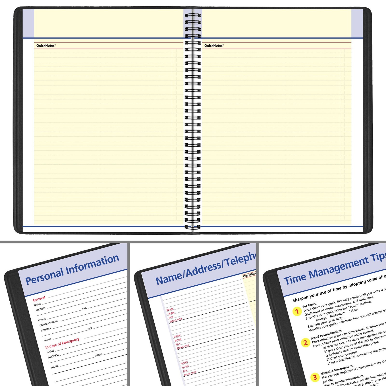 2026 At-A-Glance 76-06-05 QuickNotes Monthly Planner, 8-1/4 x 11″