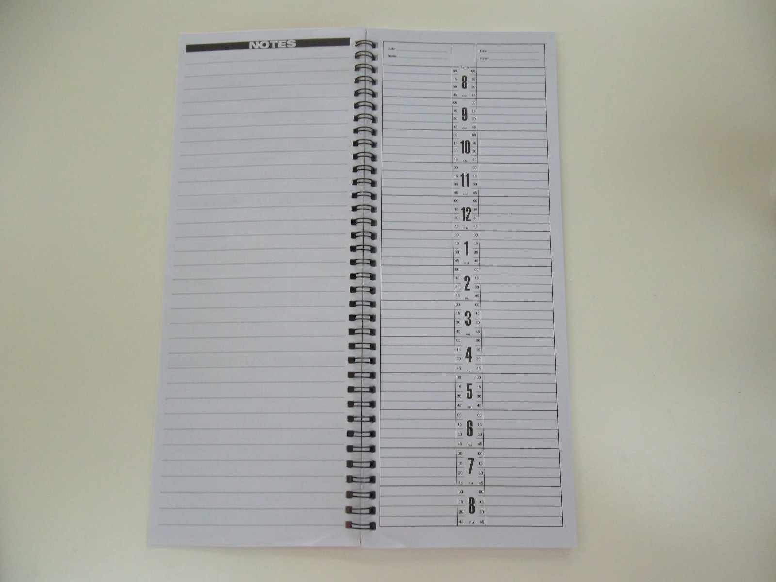 2 Books 2 Column Appointment Book For Office/ Hair Nail Salon NEW FREE SHIPPING