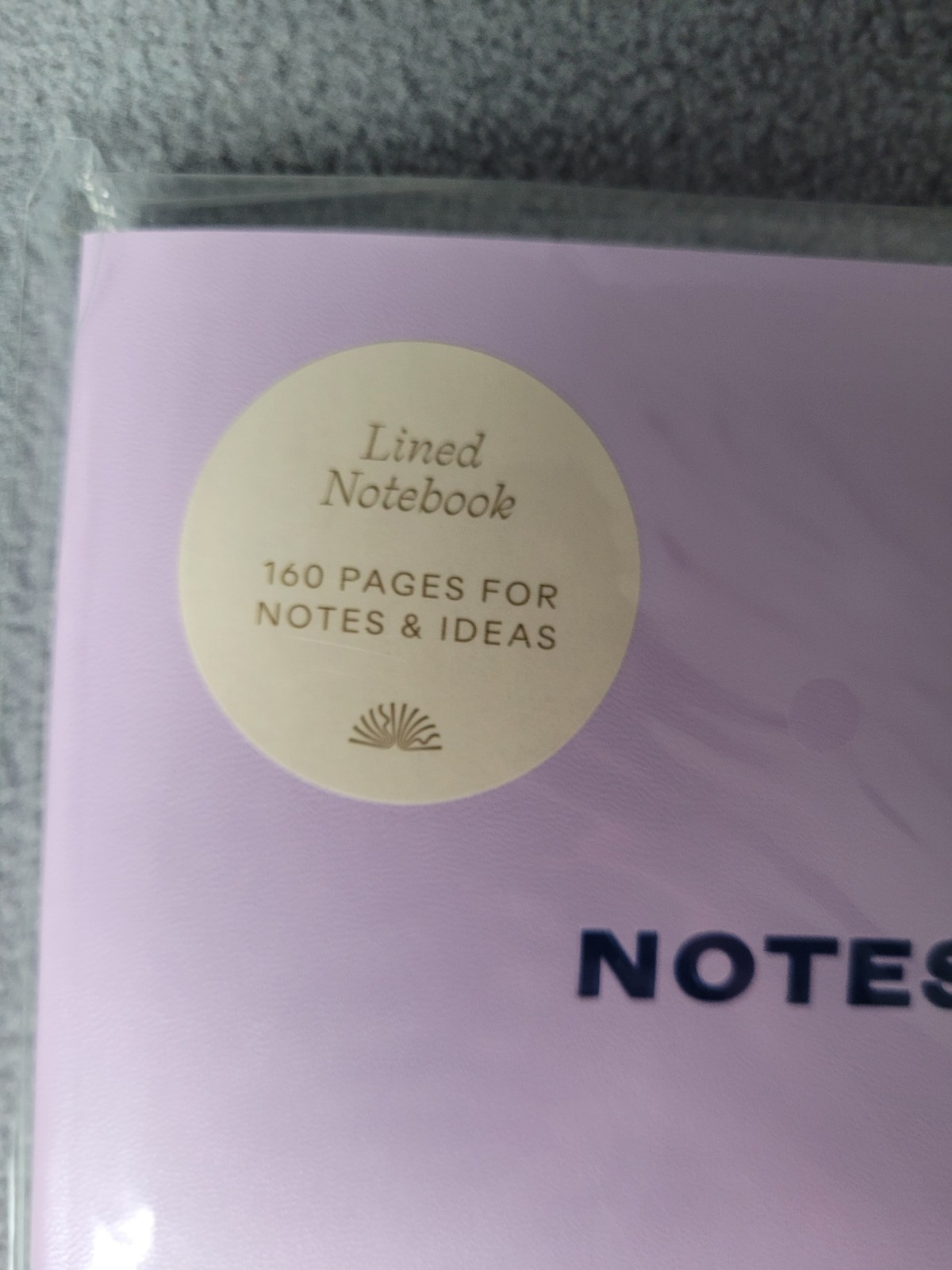 PAPIER 160 page Ruled Notebook Faux Leather Notes Lilac Soft Cover 5.1″ x 8.1″