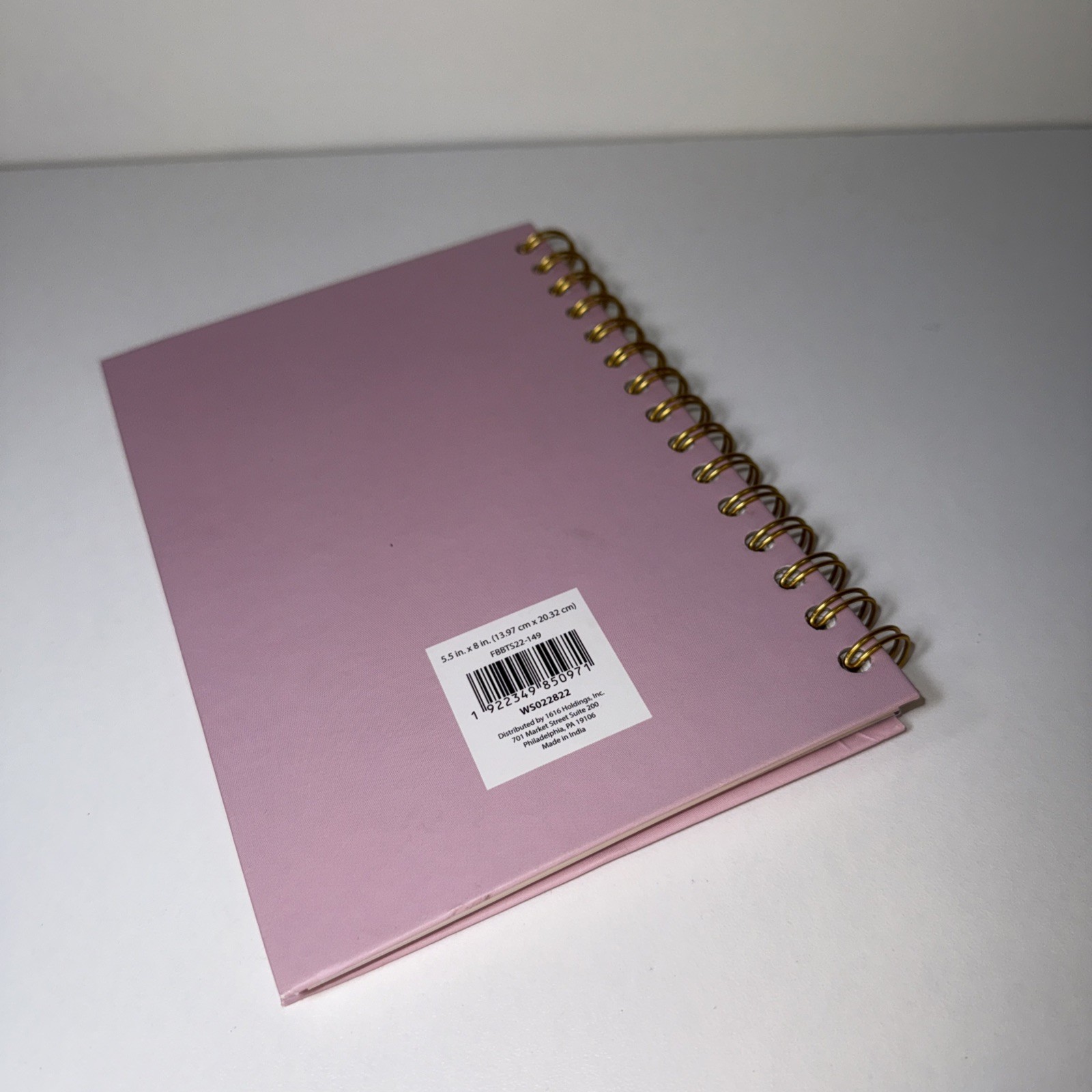Spiral Journal 5.5in X 8in – ‘Your Future Is Bright’ – Pink