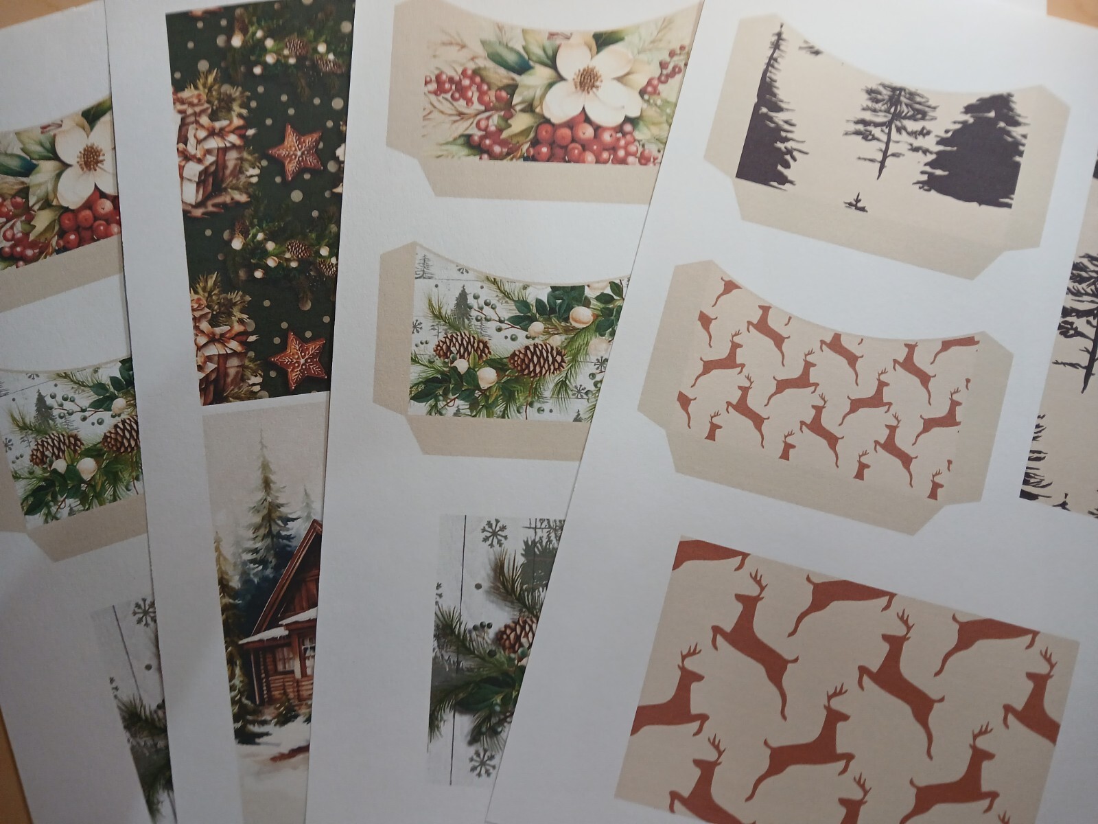 Junk Journal Booklet “RUSTIC CHRISTMAS 2″ Lg 6″x9” 40pg Holiday Cozy Ephemera +