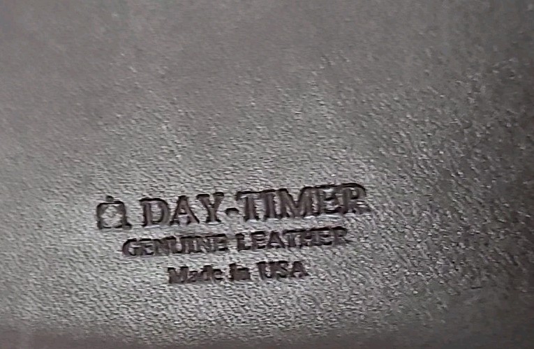 Day-Timer Burgundy Leather 7 Ring Binder Planner Organizer 10.5″x 8″ Made USA