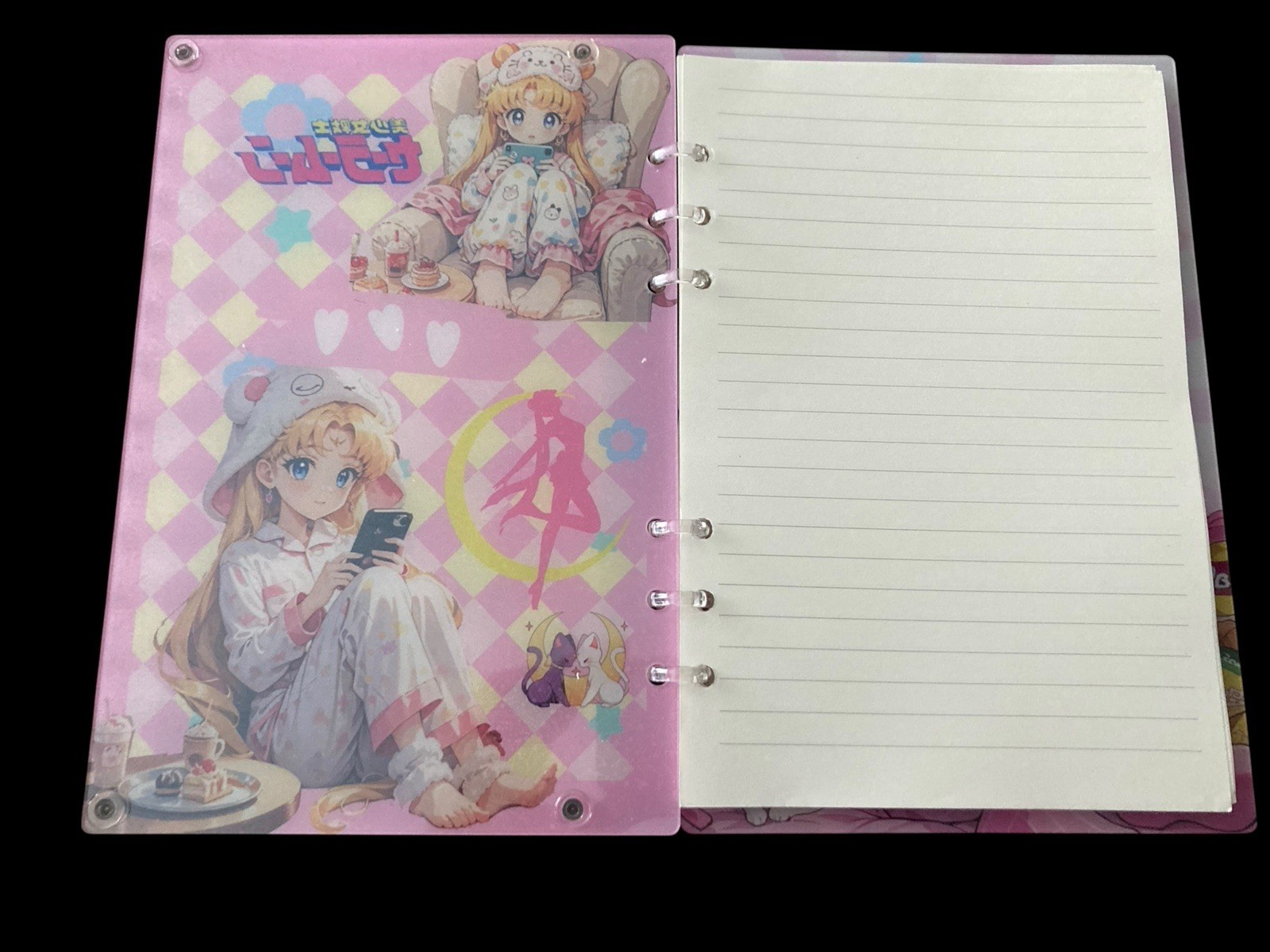 Sailor Moon Acrylic shaker notebook