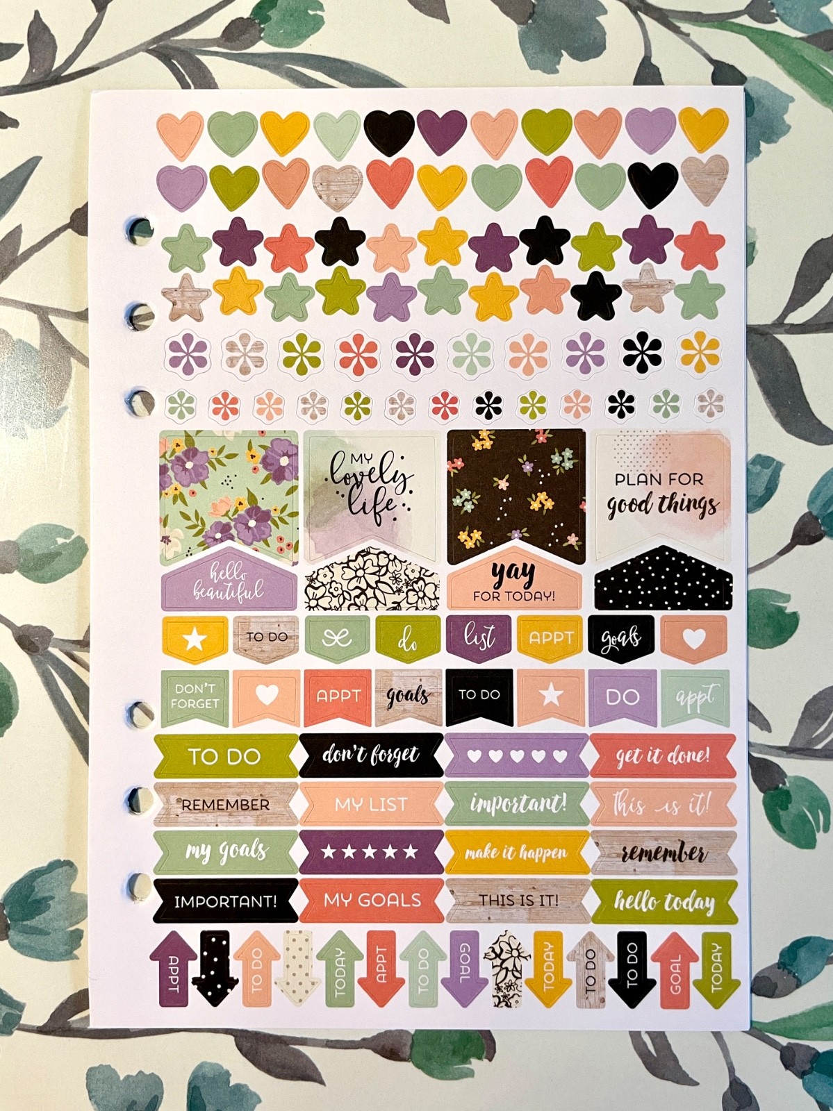 Carpe Diem Undated A5 Planner Inserts – Choose Joy