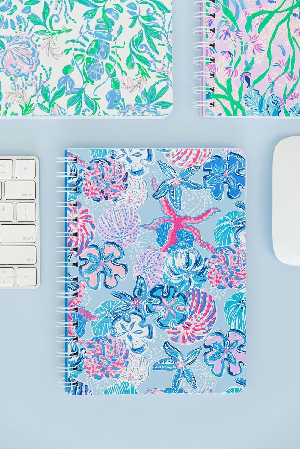 Lilly Pulitzer Hardcover Mini Spiral Notebook, 8.5″ x 6.5″ Small Journal with…