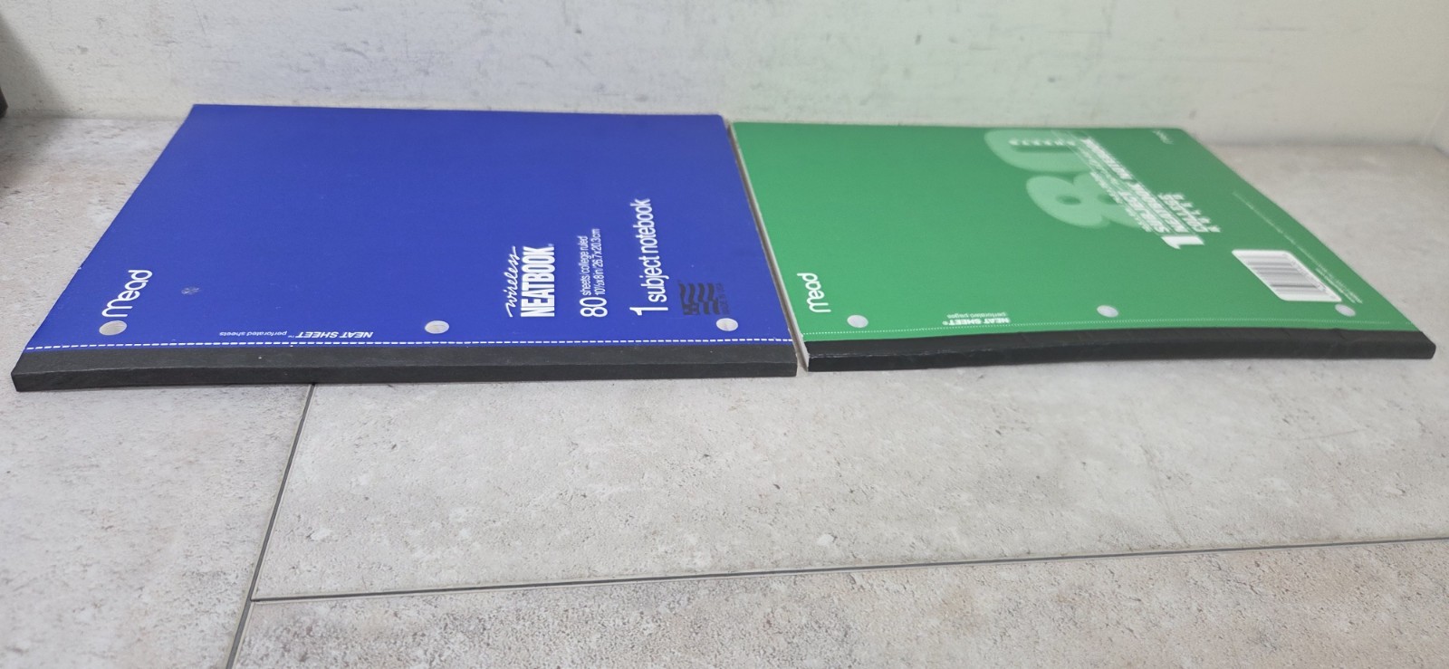 Mead LOT (4) 3X 05626 – 1X 05222 Neatbook 80-Page 8 x 10-1/2-Inch College-Ruled