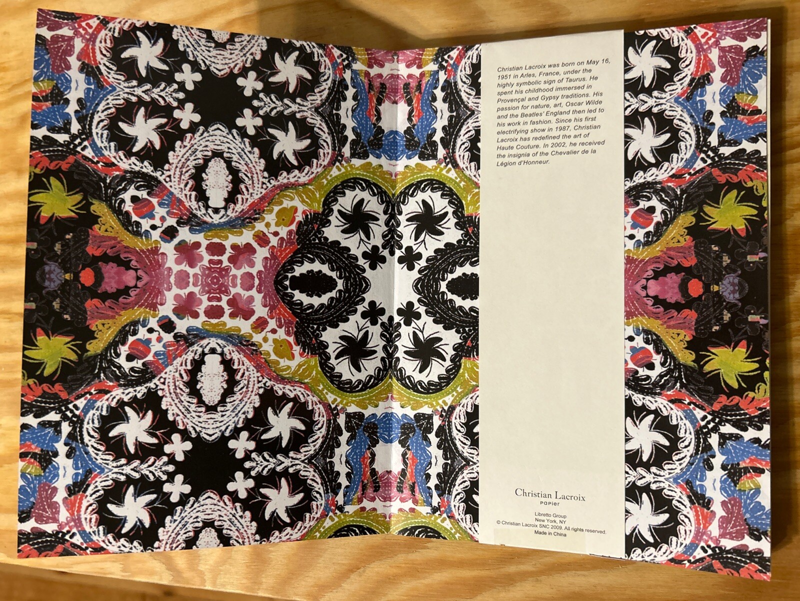 Rare 2009 Christian Lacroix Papier “Virgin” A5 Ruled Notebook