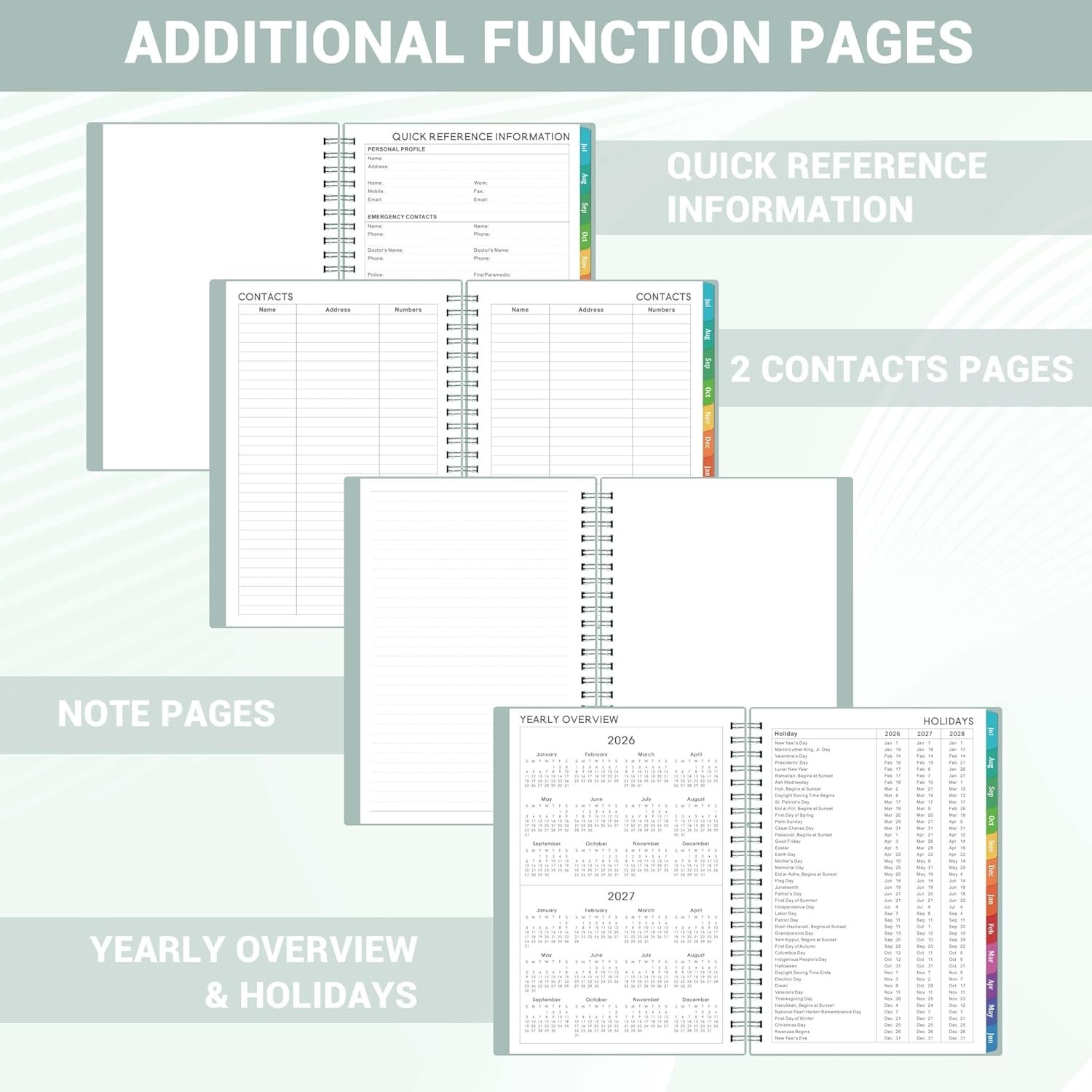 Planner 2026-2027 – 2026-2027 Planner Weekly and Monthly from Jul. 2026 – Jun. 2