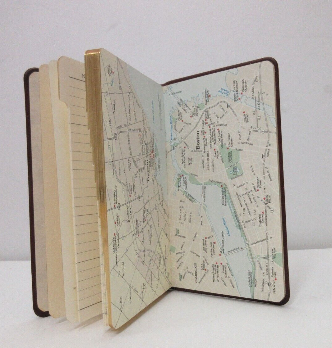 Address Book 3×5″ Pocket Size Leather Soft Cover Graphic Image CLAY List$40