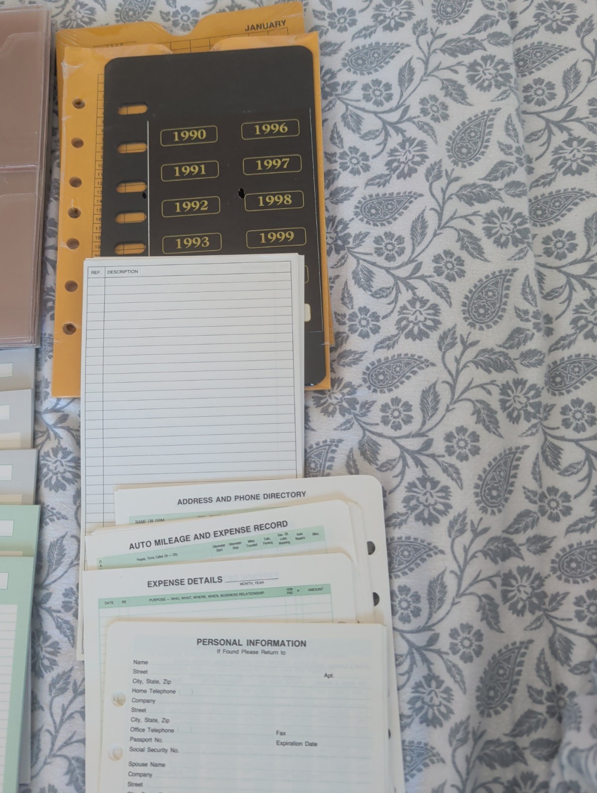 Day-Timer Organizer-Assortment Extra Pages-Spiral Pocket Size Planner Refill