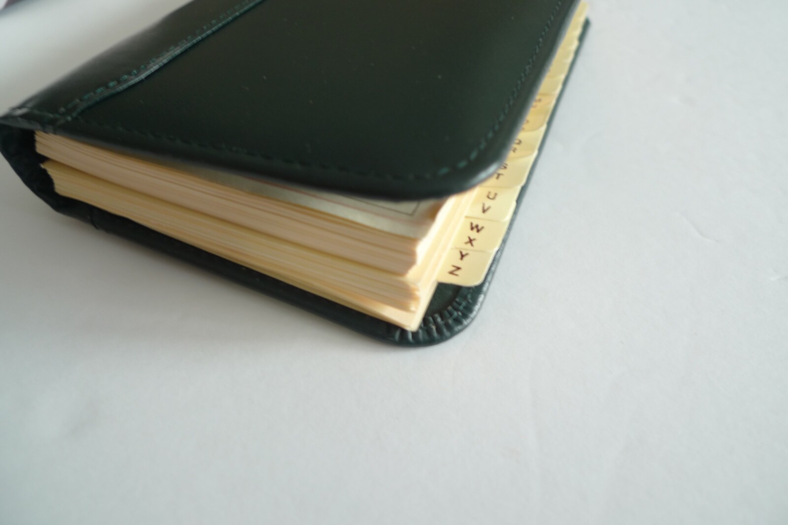 LODIS- LEATHER POCKET AGENDA- NEW OLD 1996 STOCK- IN PACKAGE-GREEN LEATHER