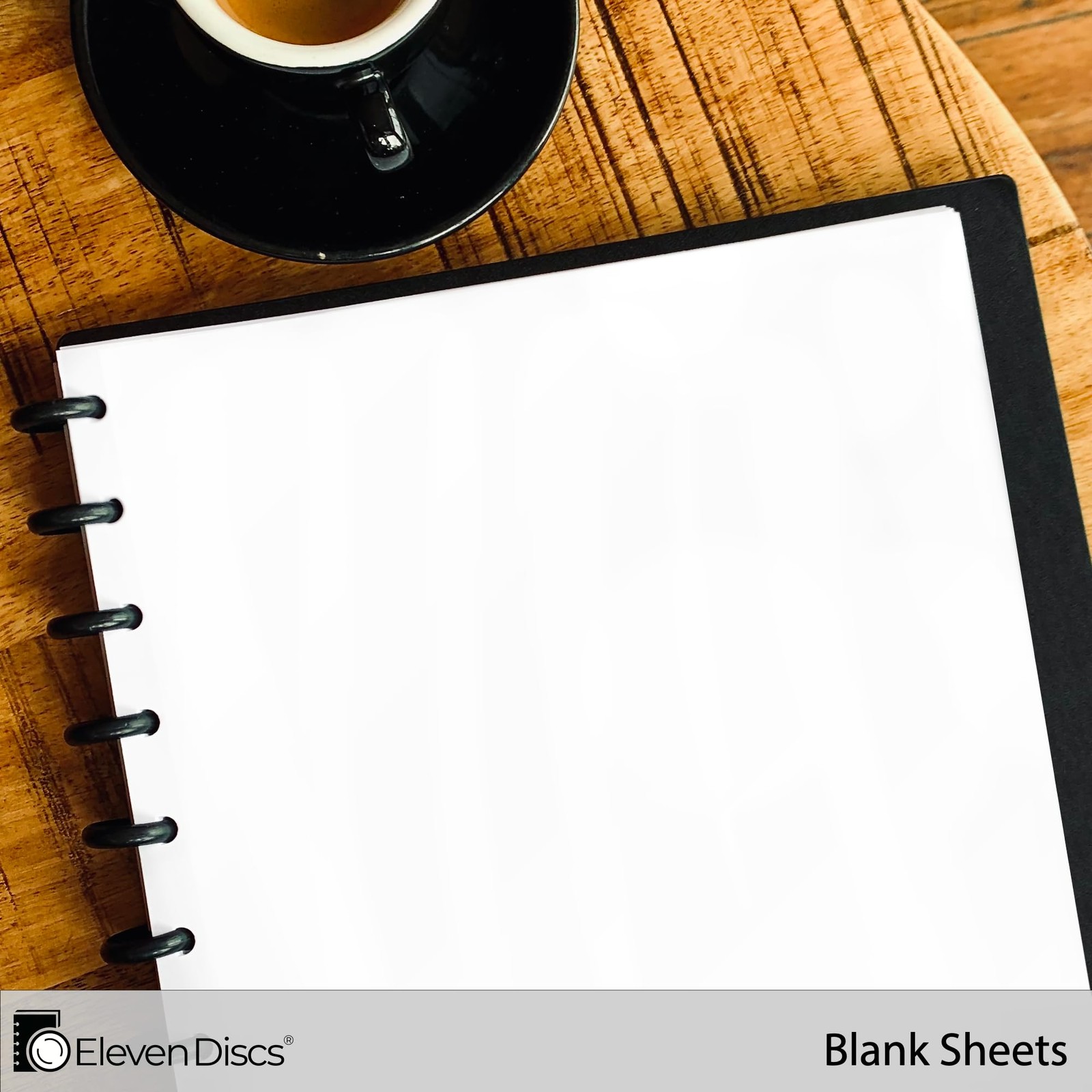 Eleven Discs Discbound Paper, Letter Size Blank Sheets – Letter, White