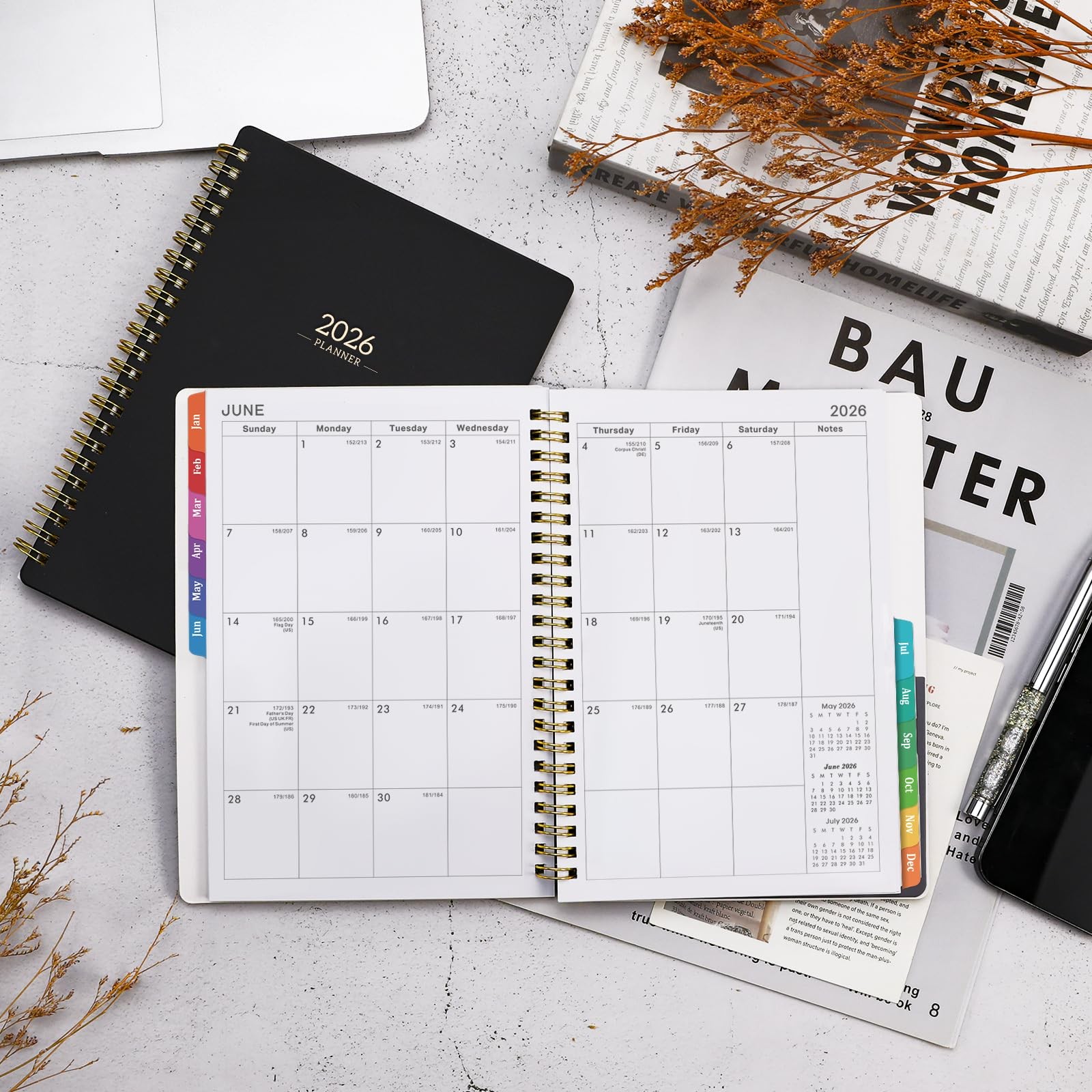 Planner 2026 – Planner/Calendar 2026, Jan. 2026 – Dec. 2026, Weekly Monthly
