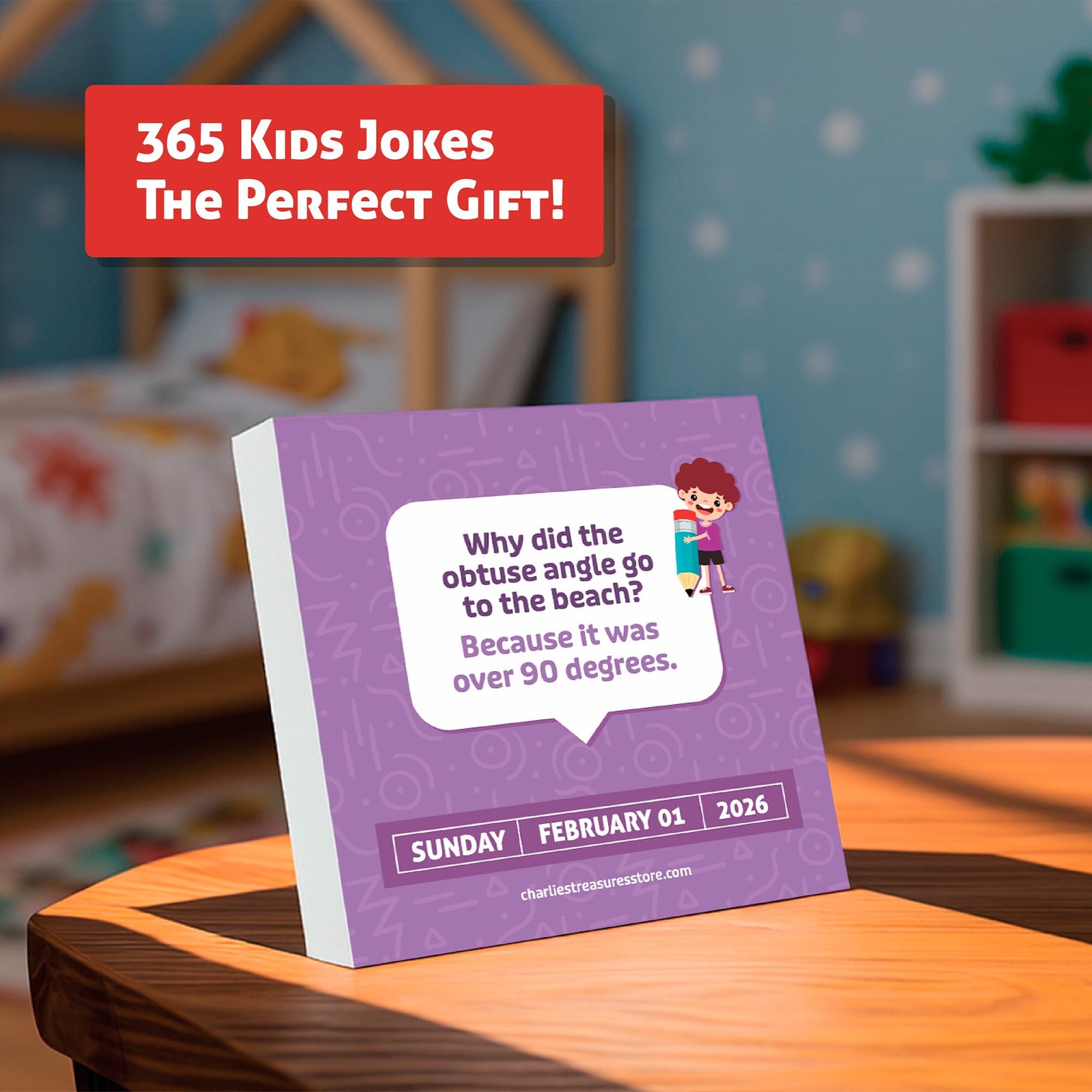 2026 Daily Kids Joke Calendar | Fun Lunchbox Notes For Kids, 2026