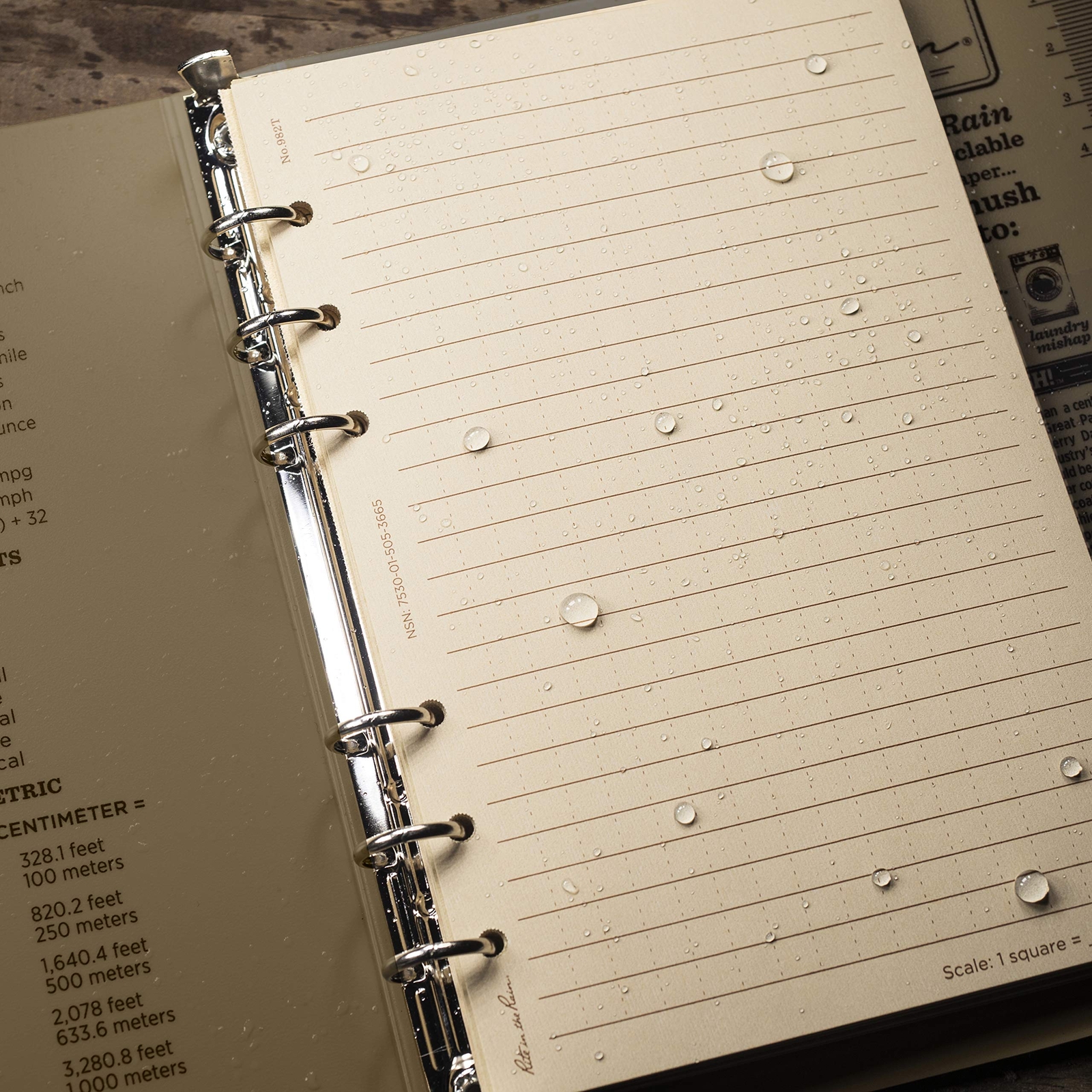 New Rite in the Rain Ring Binder 1/2 inch Tan 9200T