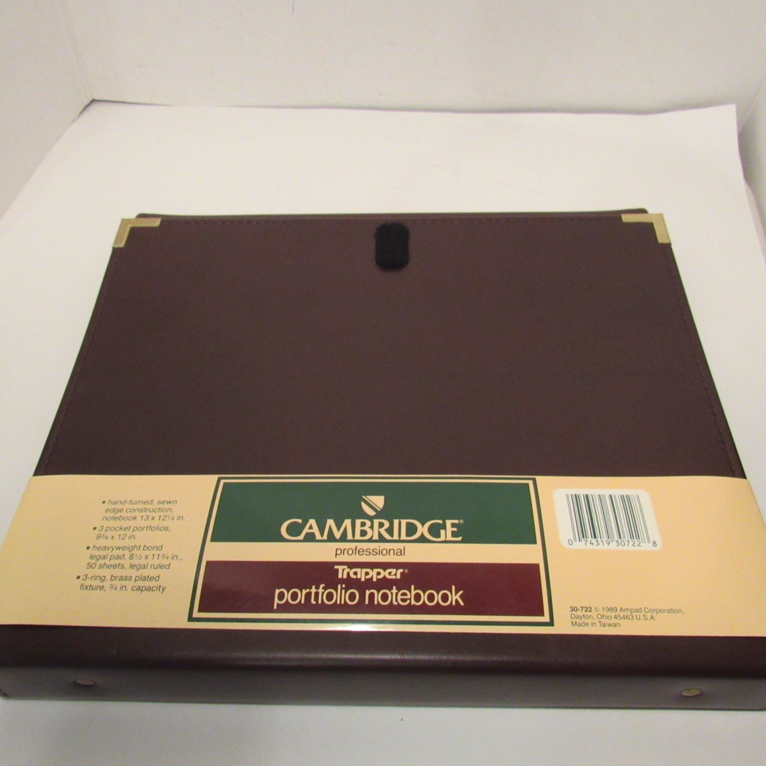 Cambridge Professional Trapper Portfolio Burgundy Notebook 13 x 12 1/4 in