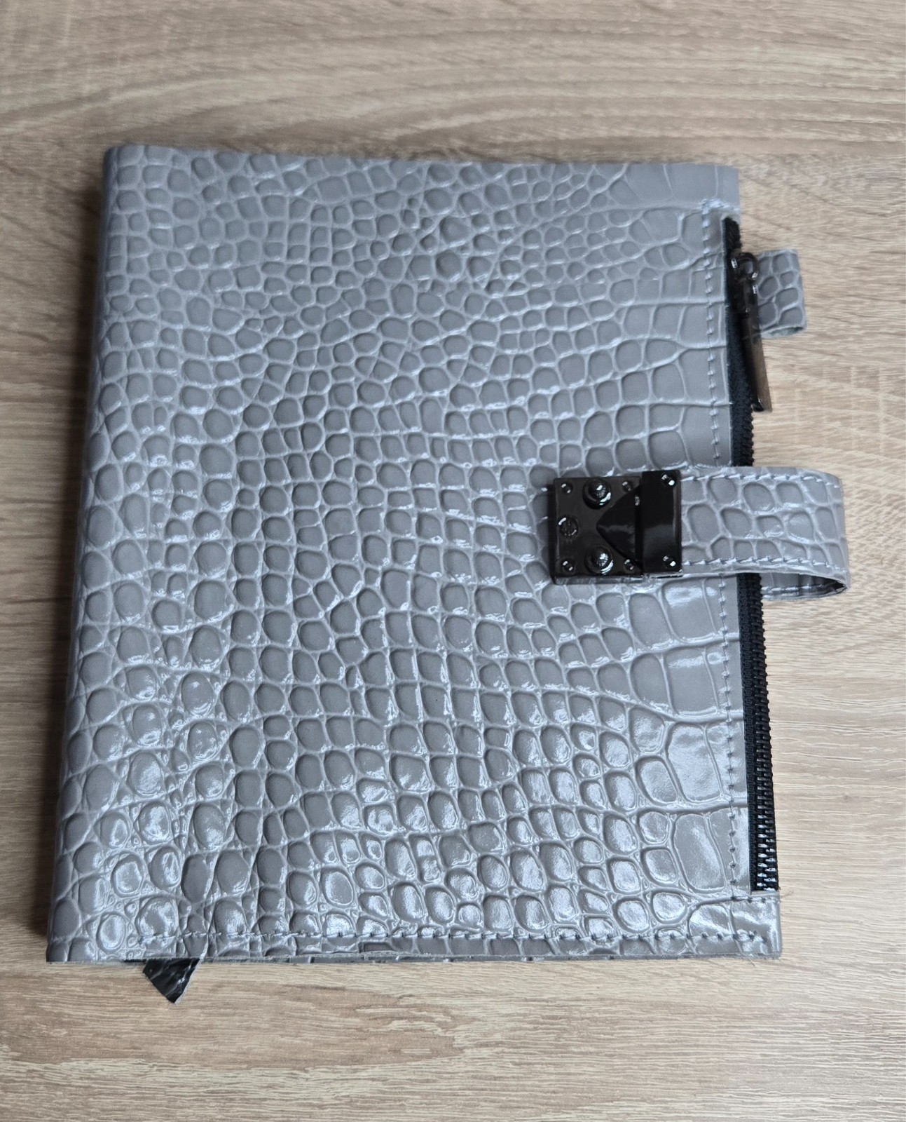 Grey Leather Cover planner A5 – Oops Shop just cover with binder