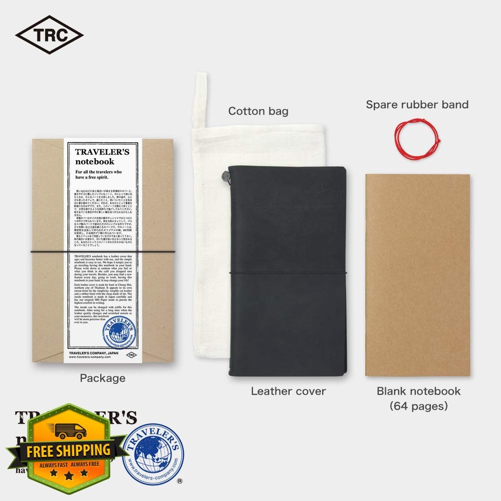 DESIGNPHIL Traveler’s Notebook Black