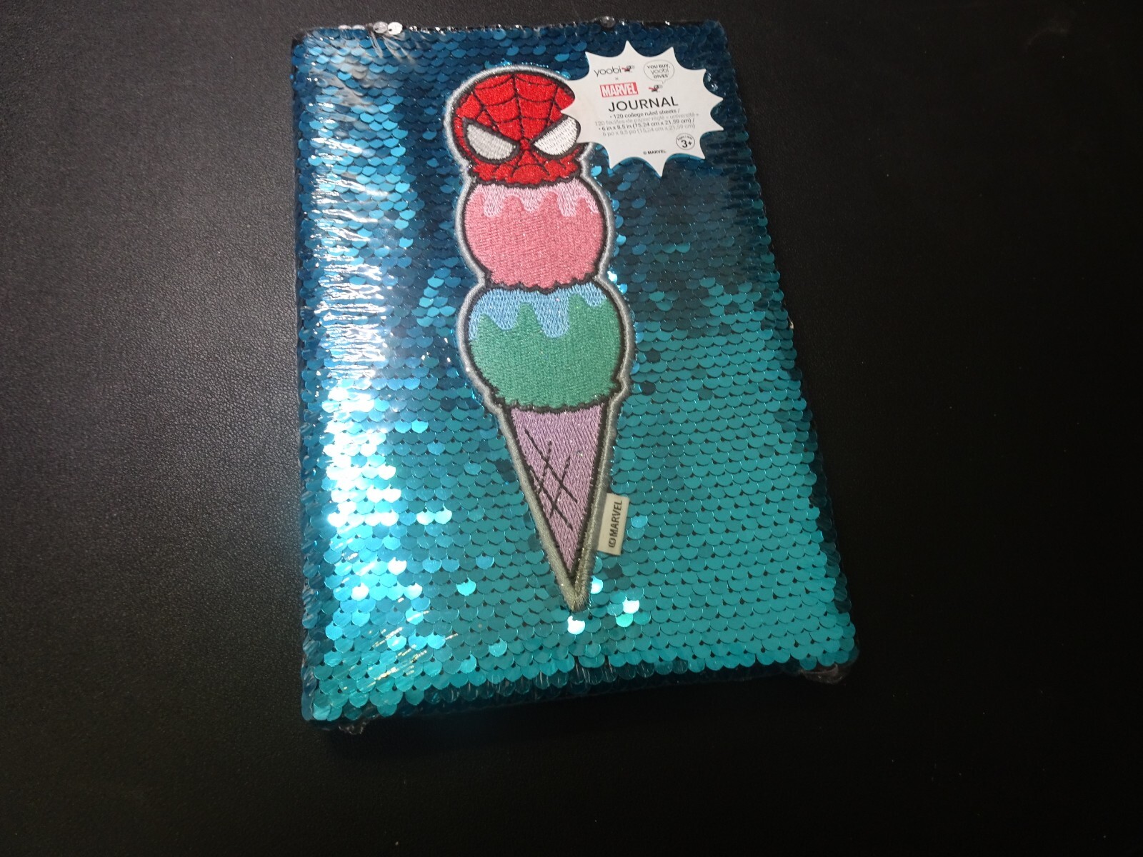 Yoobi Marvel Light Blue Kawaii Journal 120 College Ruled Sheets 6 in x 8.75 in