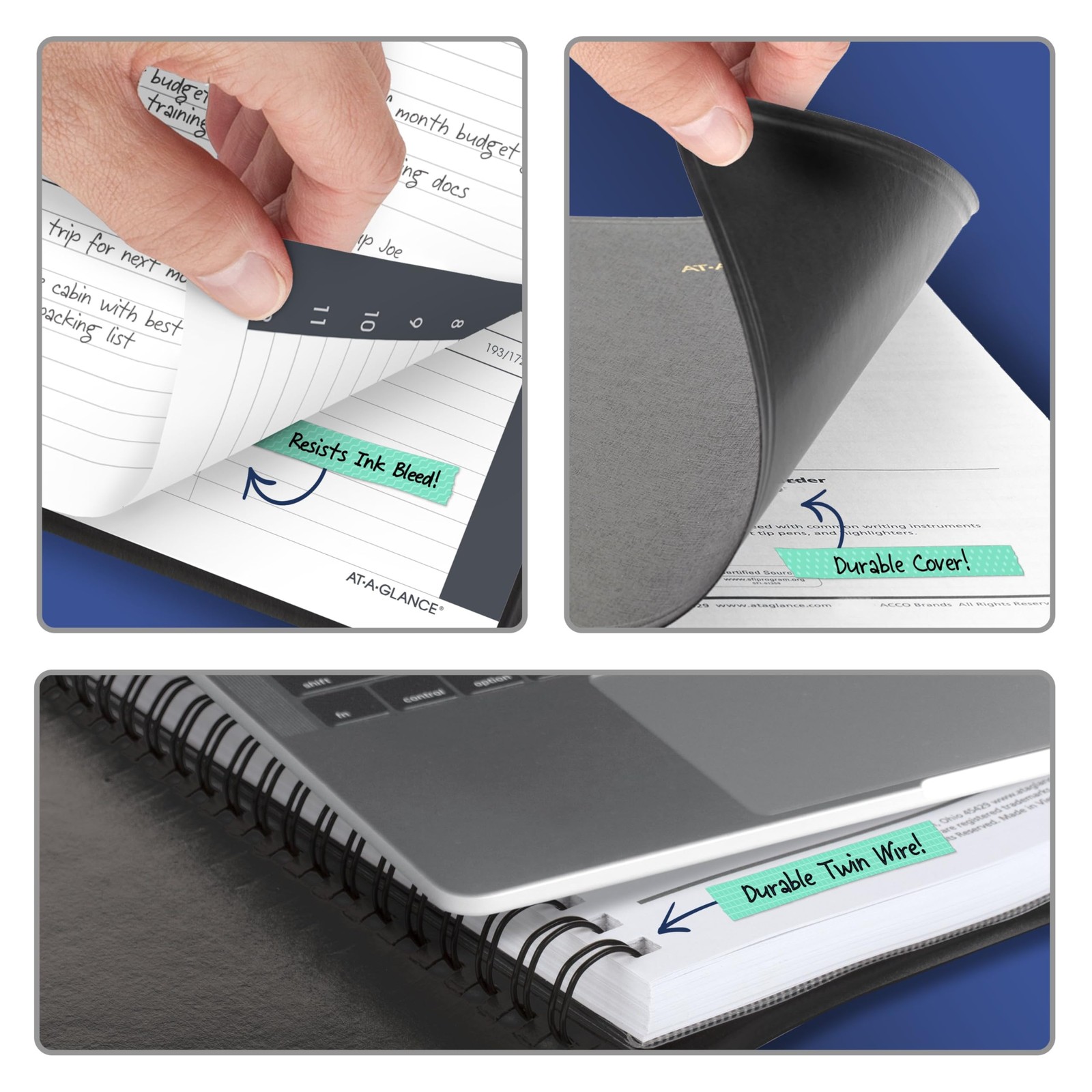 AT-A-GLANCE Planner 2026-2027 Weekly Academic 14-Month 5 x 8 inches, Black