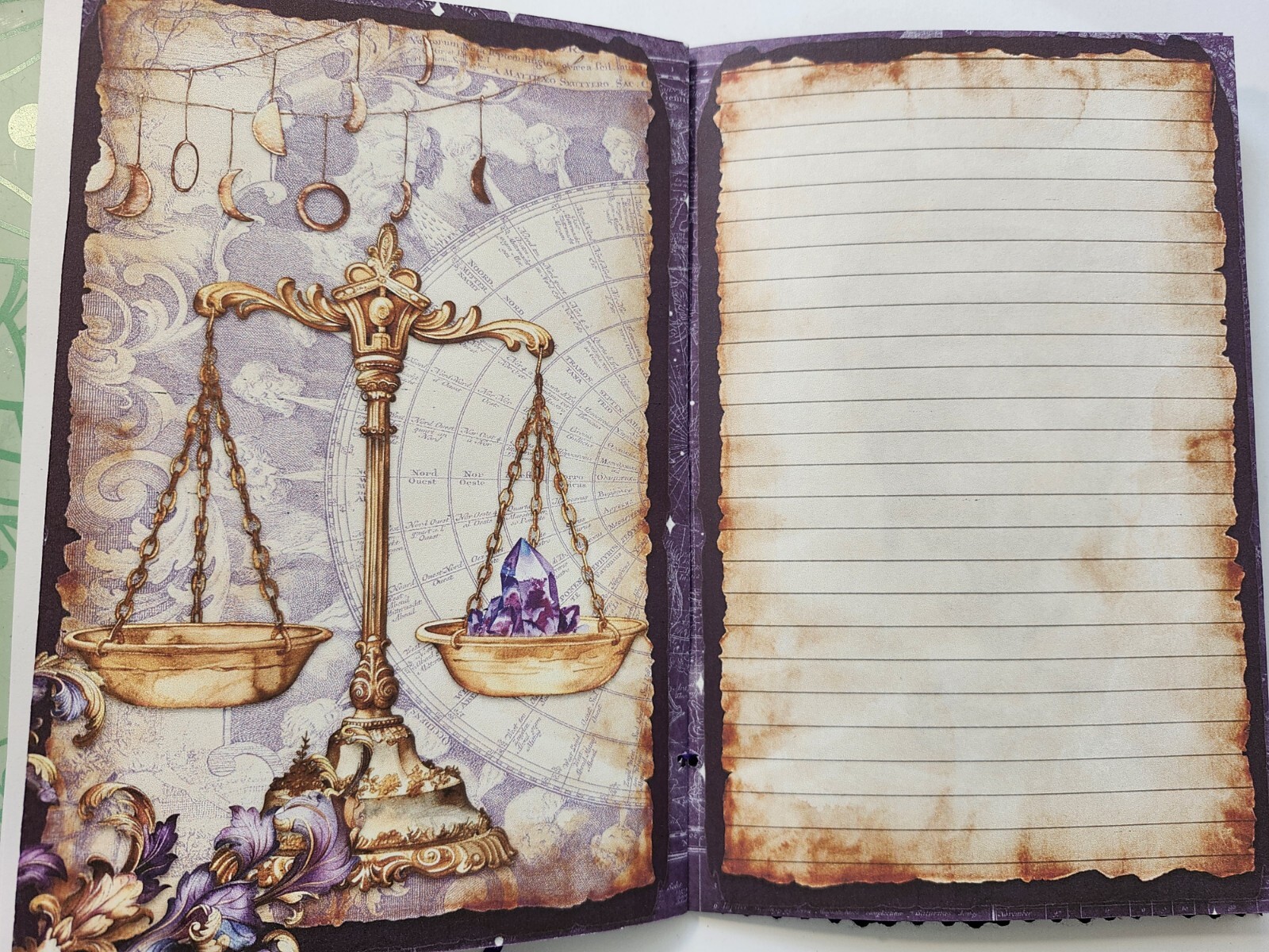 Junk Journal Booklet “MYSTIC 2” Fortune PSYCHIC HANDMADE Cards, Pockets +More!