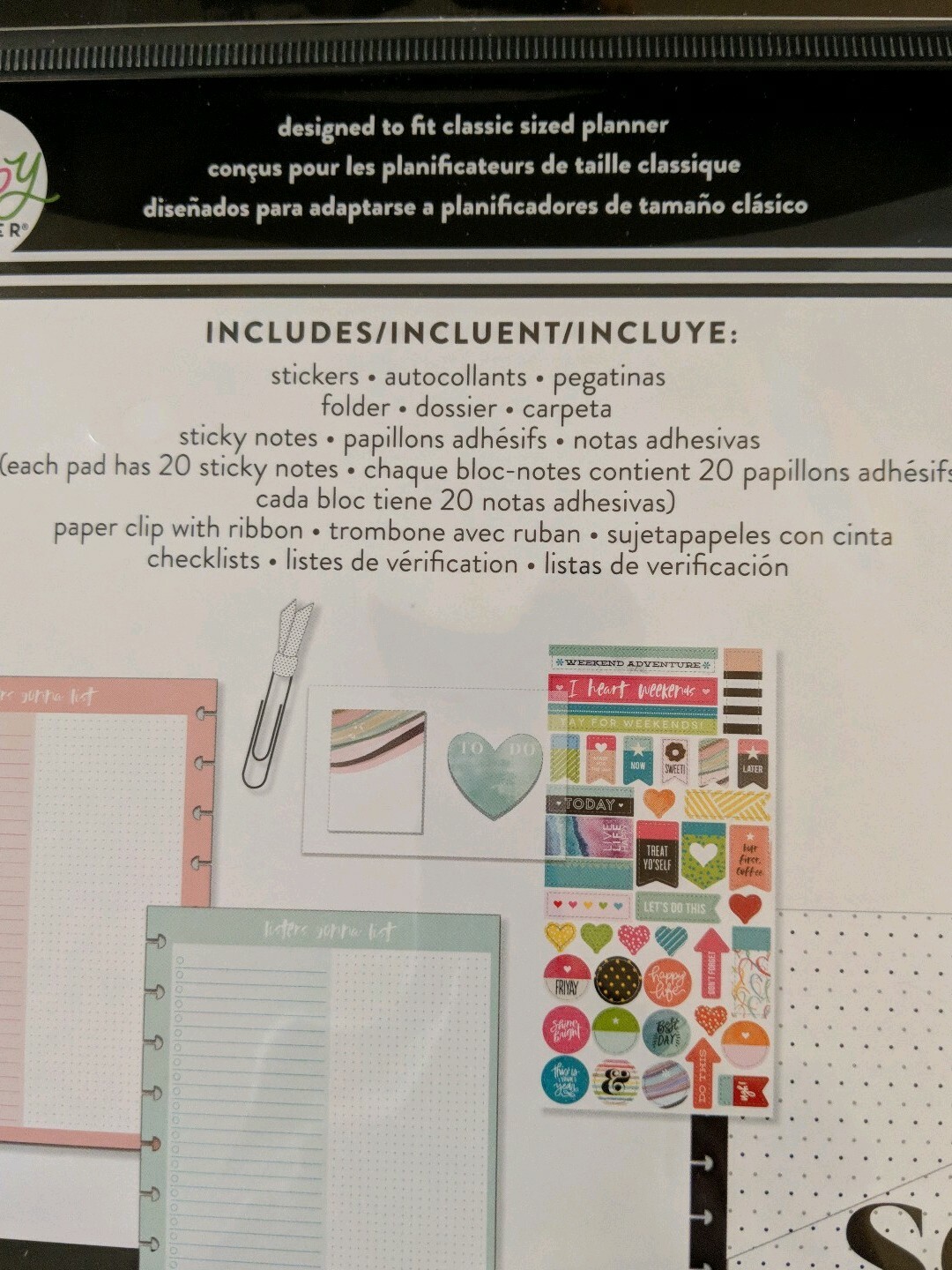 Me & My Big Ideas The Happy Planner So Busy 102 Pc Planner Accessories Kit New