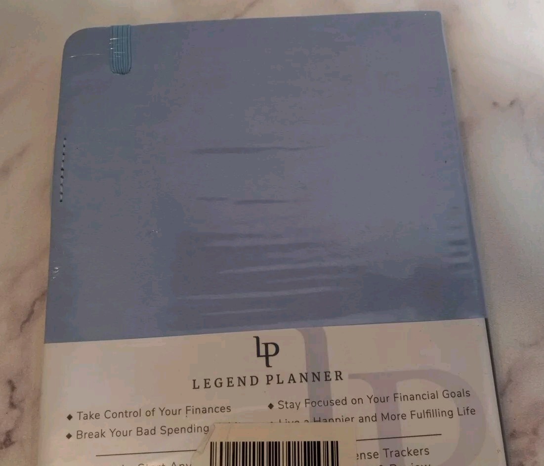 Legend Planner Budget Book A5 Periwinkle Blue Undated New Sealed