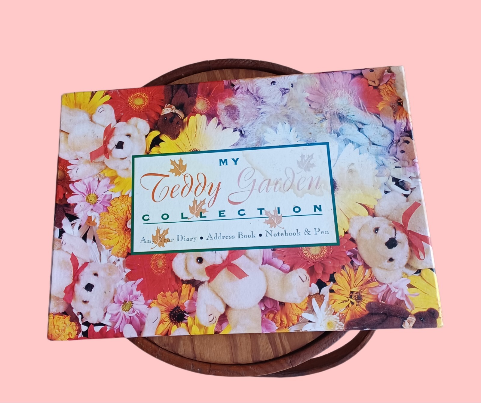 My Teddy Garden Collection Any Year Diary, Address BK, Notebook & Pen 1996