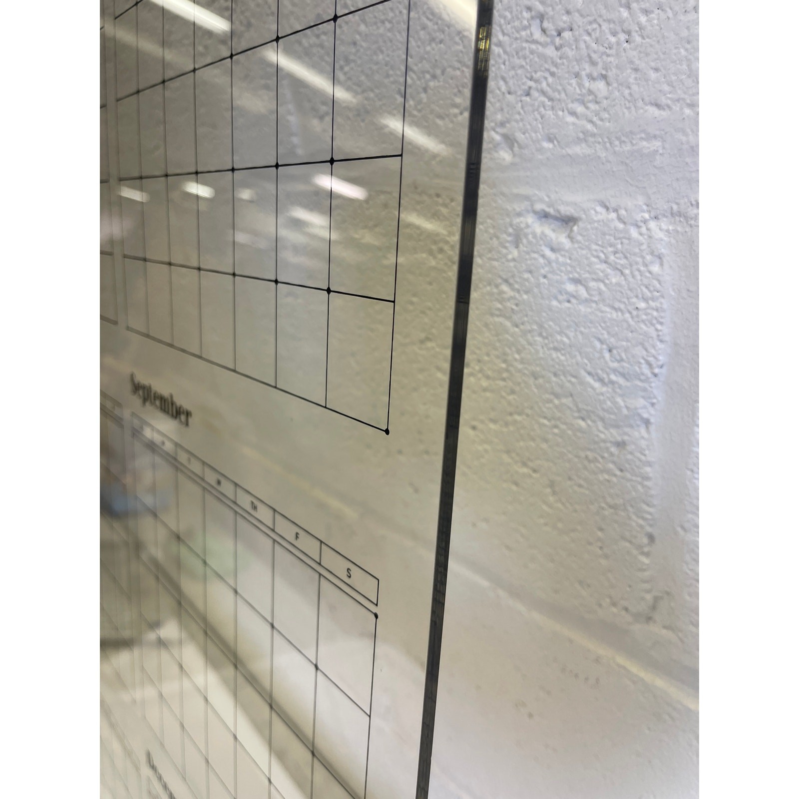 Guardmate YEAR Calendar Acrylic Dry-Erase Board 28″ x 40″ Wall-Mount w Markers