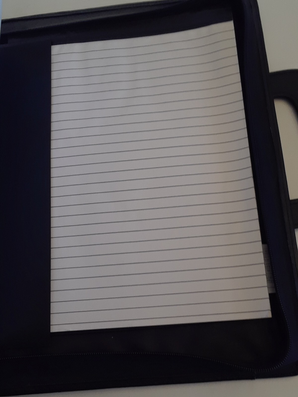 Business Folio Binder Organizer Black Zip Close New Never Used Great Shape